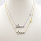 Collana LOVE ~ ACCIAIO INOSSIDABILE - Collana scritta corsiva in cubic zirconia