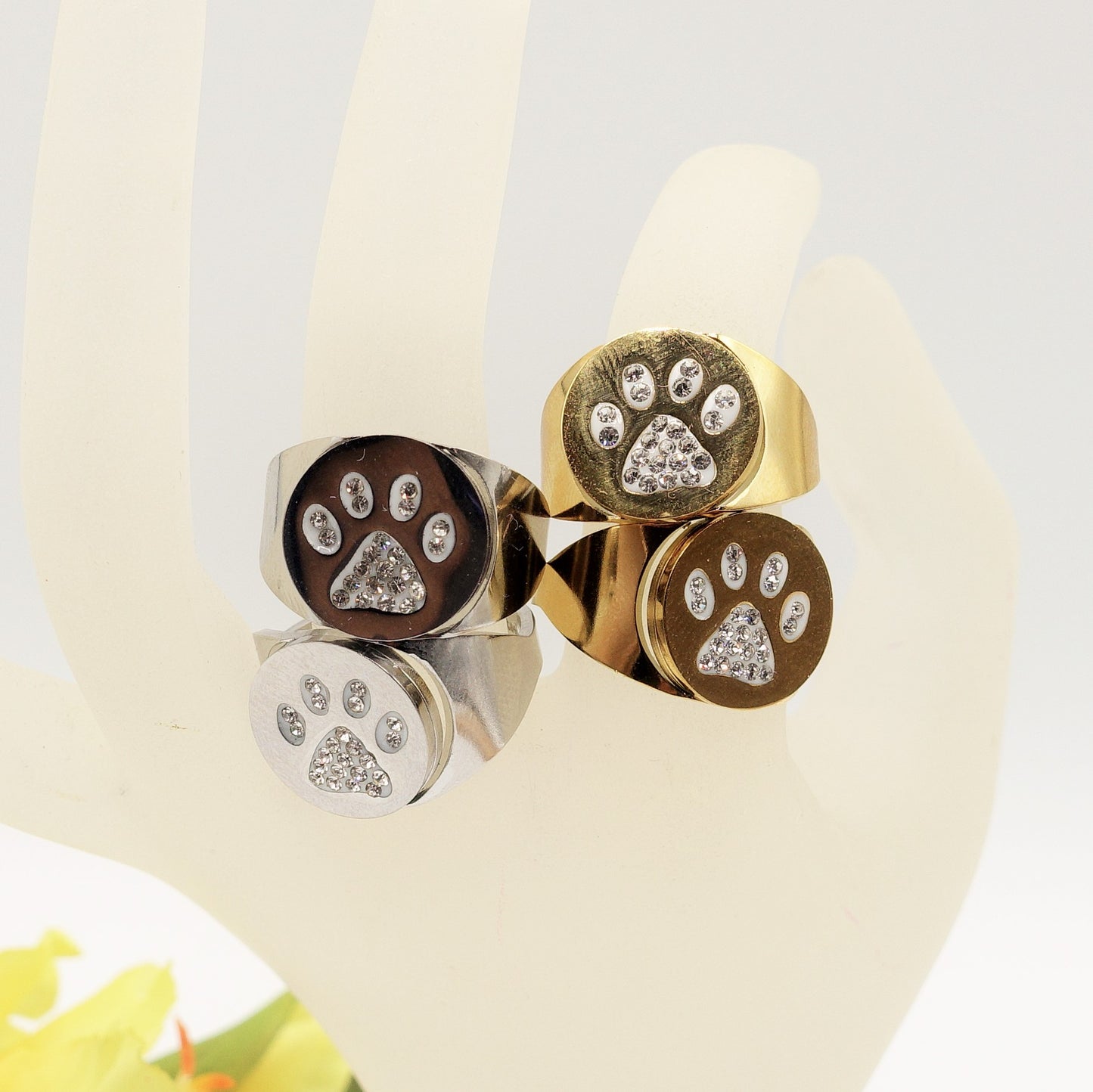 ZAMPA CHEVALIER - ACCIAIO INOSSIDABILE ~ ANELLO CHEVALIER CON CUBIC ZIRCONIA