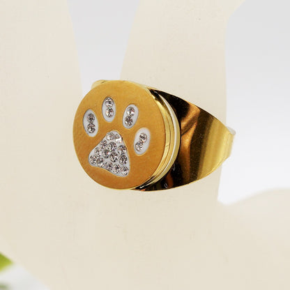 ZAMPA CHEVALIER - ACCIAIO INOSSIDABILE ~ ANELLO CHEVALIER CON CUBIC ZIRCONIA