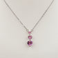 CHERIE triple hearts - ACCIAIO INOSSIDABILE - Collana con triplo cuore in cubic zirconia