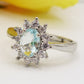 KATE ~ 8 COLORI - Anello regolabile con cubic zirconia a forma di OVALE
