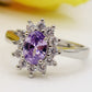 KATE ~ 8 COLORI - Anello regolabile con cubic zirconia a forma di OVALE