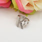 Anello iniziale XL ~ Anello regolabile cuore e cubic zirconia