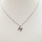 Collana INIZIALE 1,5cm ZIRCONATA Acciaio inossidabile