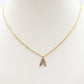 Collana INIZIALE 1,5cm ZIRCONATA Acciaio inossidabile