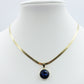 ELEONOR LUCE ~ COLLANA ACCIAIO INOSSIDABILE con pendente in cristallo