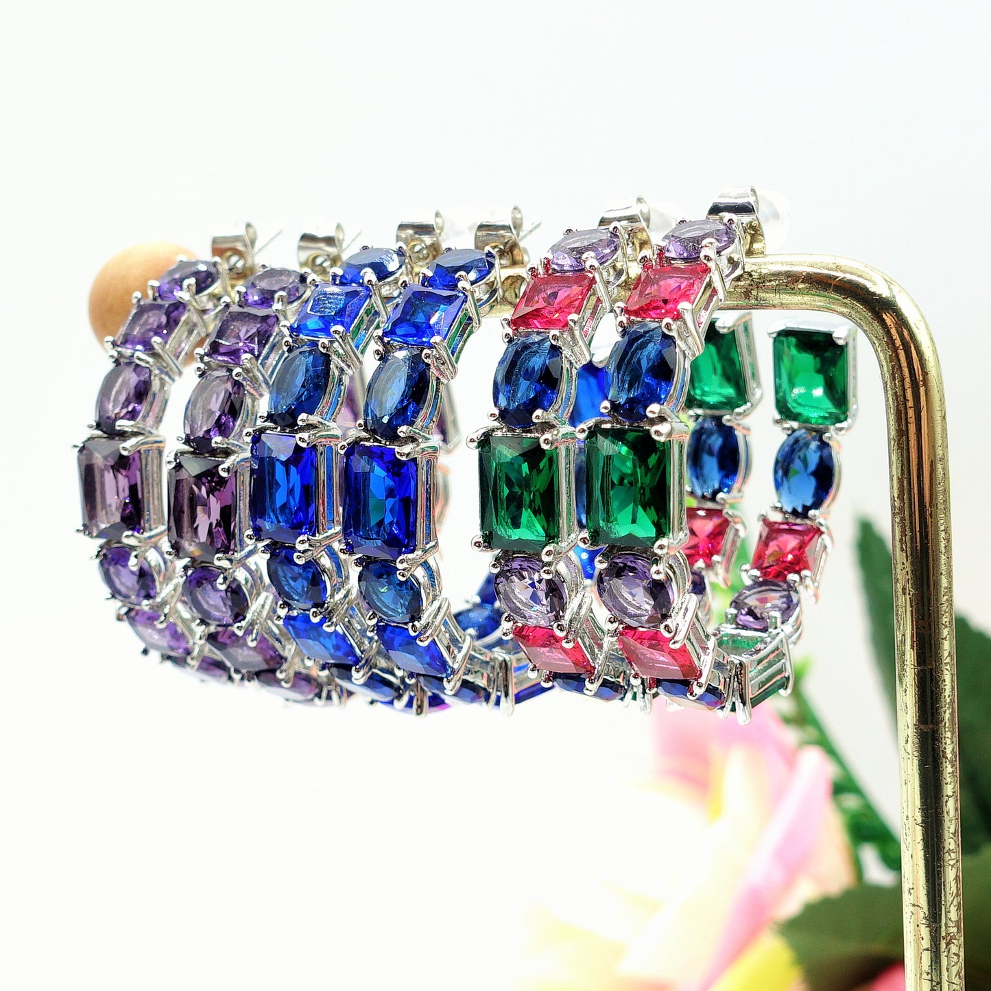 CHARIS big hoops - Orecchini a cerchio con Cubic Zirconia