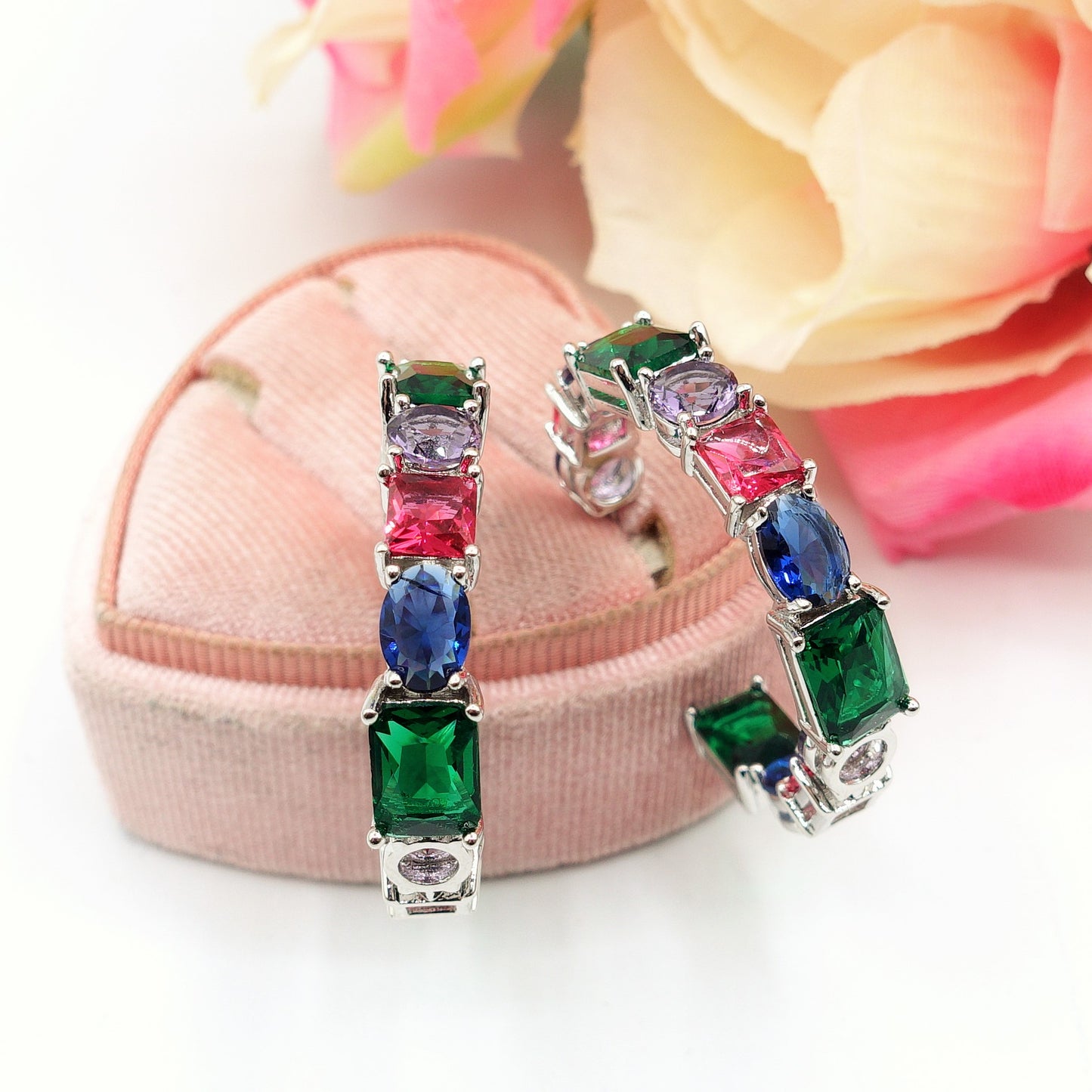 CHARIS big hoops - Orecchini a cerchio con Cubic Zirconia