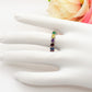 JENNY-Anello regolabile in Cubic Zirconia a forma di Cuore