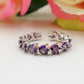 JENNY-Anello regolabile in Cubic Zirconia a forma di Cuore