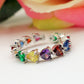 JENNY-Anello regolabile in Cubic Zirconia a forma di Cuore