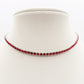 VEGAS ~ Tennis Choker girocollo in ACCIAIO INOSSIDABILE con cubic zirconia
