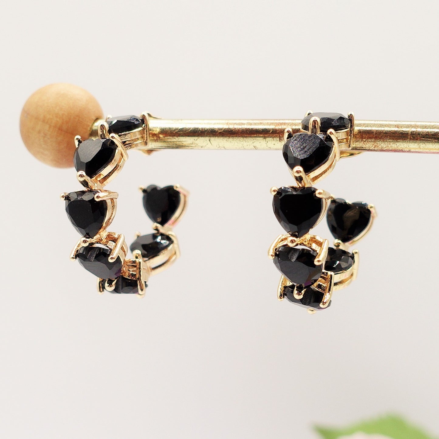 CAMILLE - CHERIE COLLECTION - Orecchini a cerchio con cubic zirconia a forma di cuore