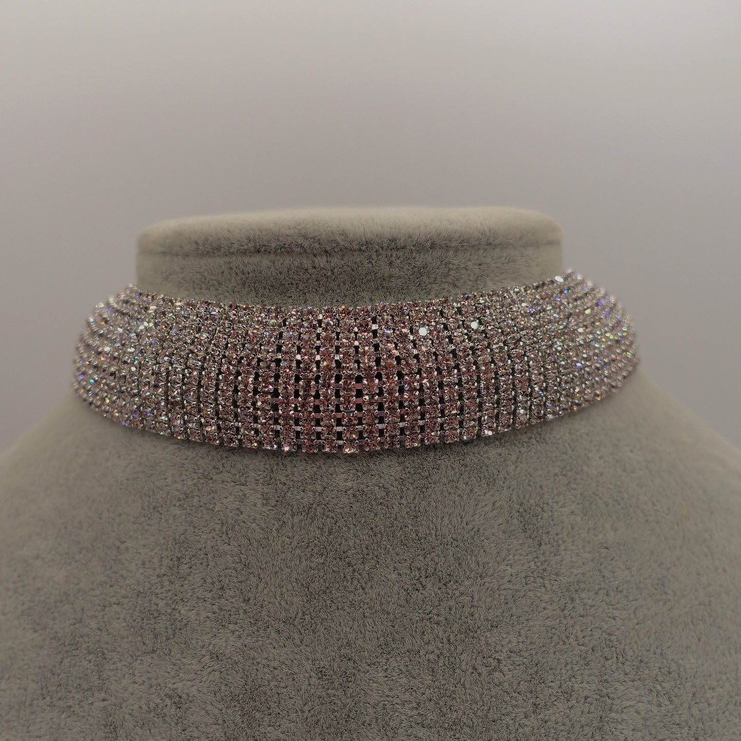 ALASKA 8 fili ~ Tennis Choker  girocollo in cubic zirconia