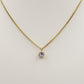 SOLITARIO - ACCIAIO INOSSIDABILE- collana con pendente solitario in cubic zirconia