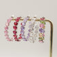 CHERIE RAINBOW - Big hoops xl- orecchini a cerchio con cubic zirconia a forma di cuore