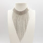 VIRGINIA ~ Tennis Choker girocollo a CASCATA in cubic zirconia