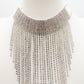 VIRGINIA ~ Tennis Choker girocollo a CASCATA in cubic zirconia