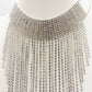 VIRGINIA ~ Tennis Choker girocollo a CASCATA in cubic zirconia