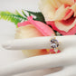 CHANTELLE ~ Anello regolabile TRILOGY con cubic zirconia a forma di cuore