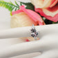 CHANTELLE ~ Anello regolabile TRILOGY con cubic zirconia a forma di cuore