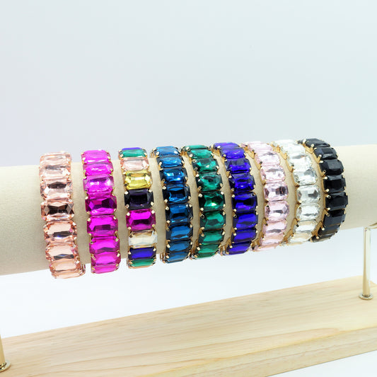 MARGOT SMALL  -Bracciale Elasticizzato con pietre sfaccettate - LUCE COLLECTION