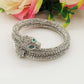 KALI ~ Bracciale snodato a pantera con cubic zirconia