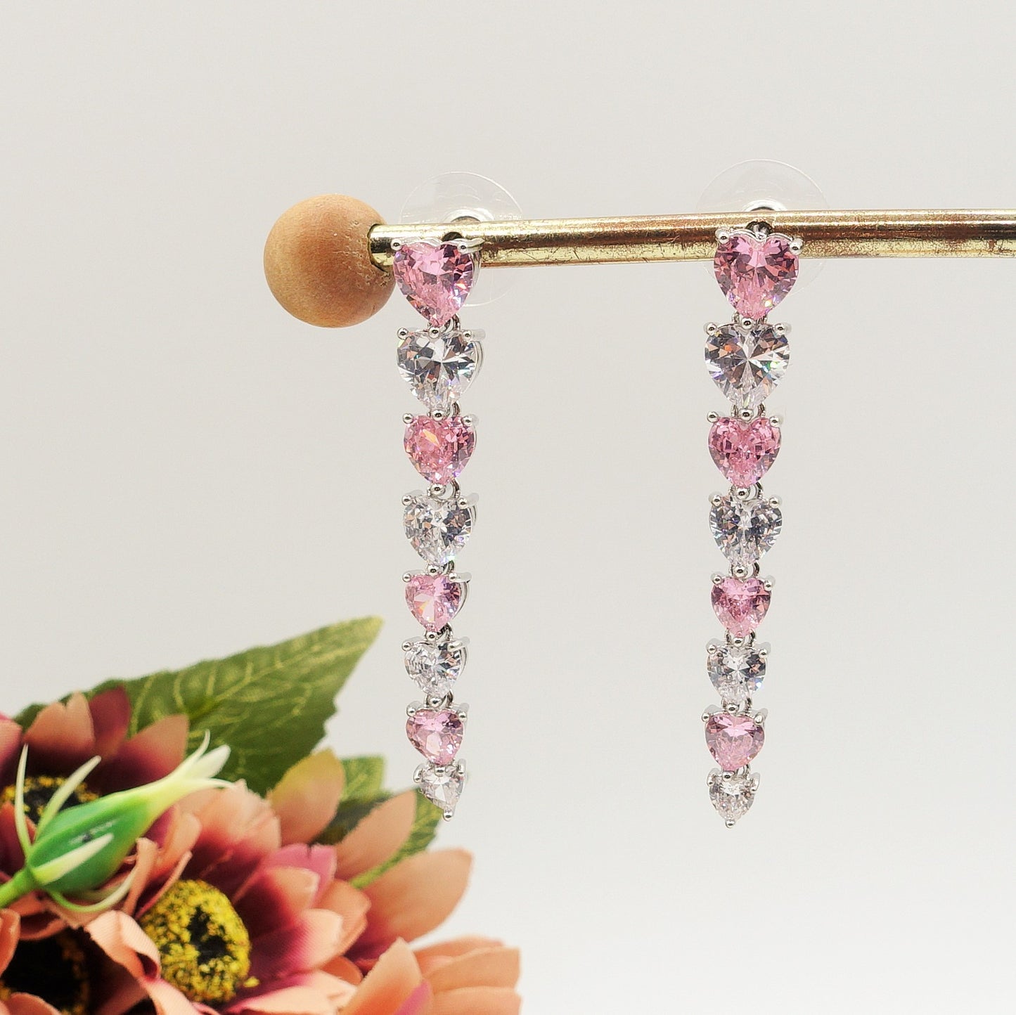 CHANTELLE - ORECCHINI con Cubic Zirconia a forma di cuore