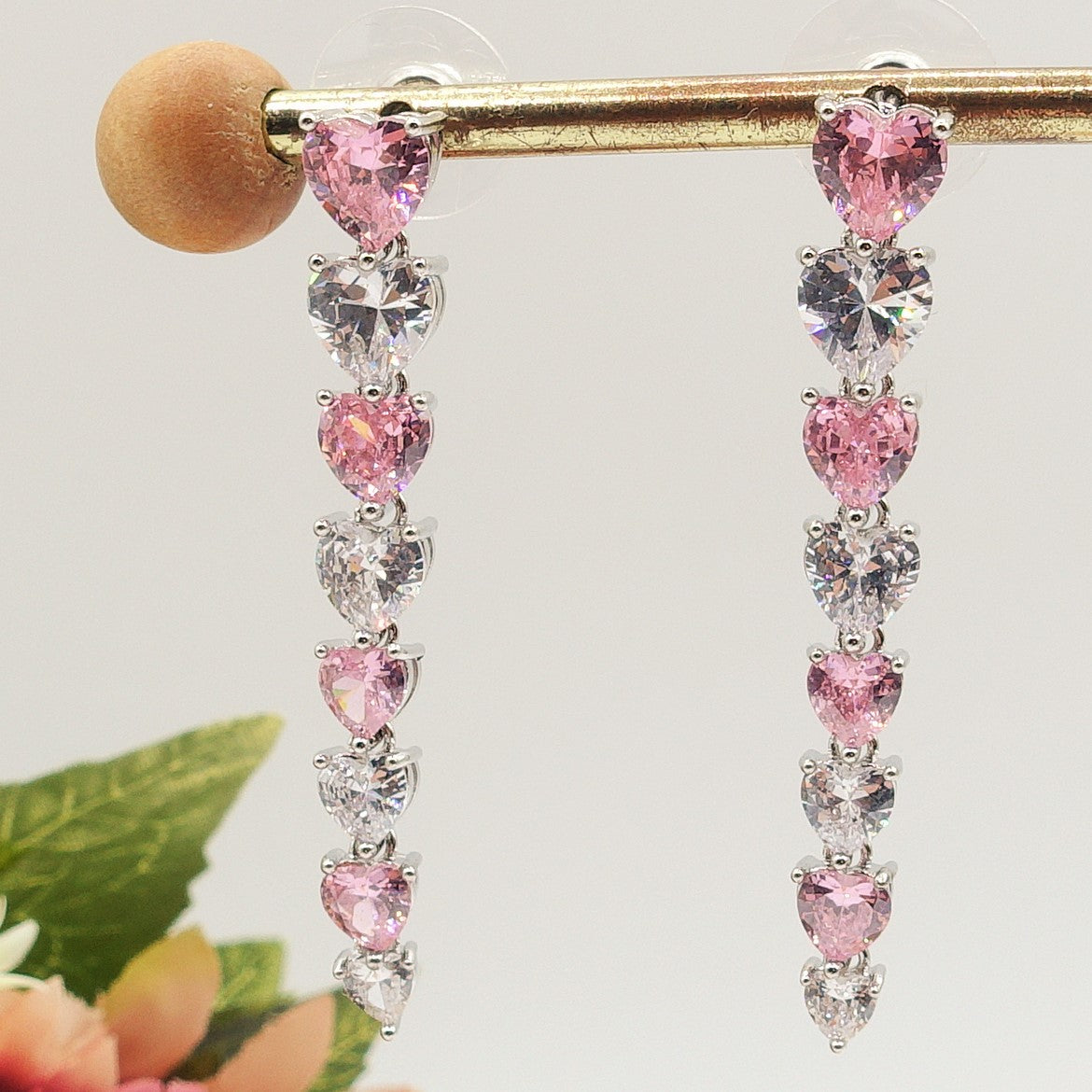 CHANTELLE - ORECCHINI con Cubic Zirconia a forma di cuore