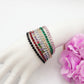 MAYA ~Rainbow-Bracciale tennis in Cubic Zirconia