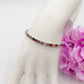 MAYA ~Rainbow-Bracciale tennis in Cubic Zirconia