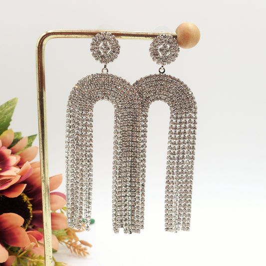 VALENCIA - Orecchini a cascata con cubic zirconia