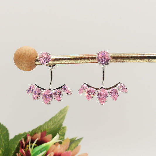 KIKA ~ Orecchini ear jacket in Cubic Zirconia