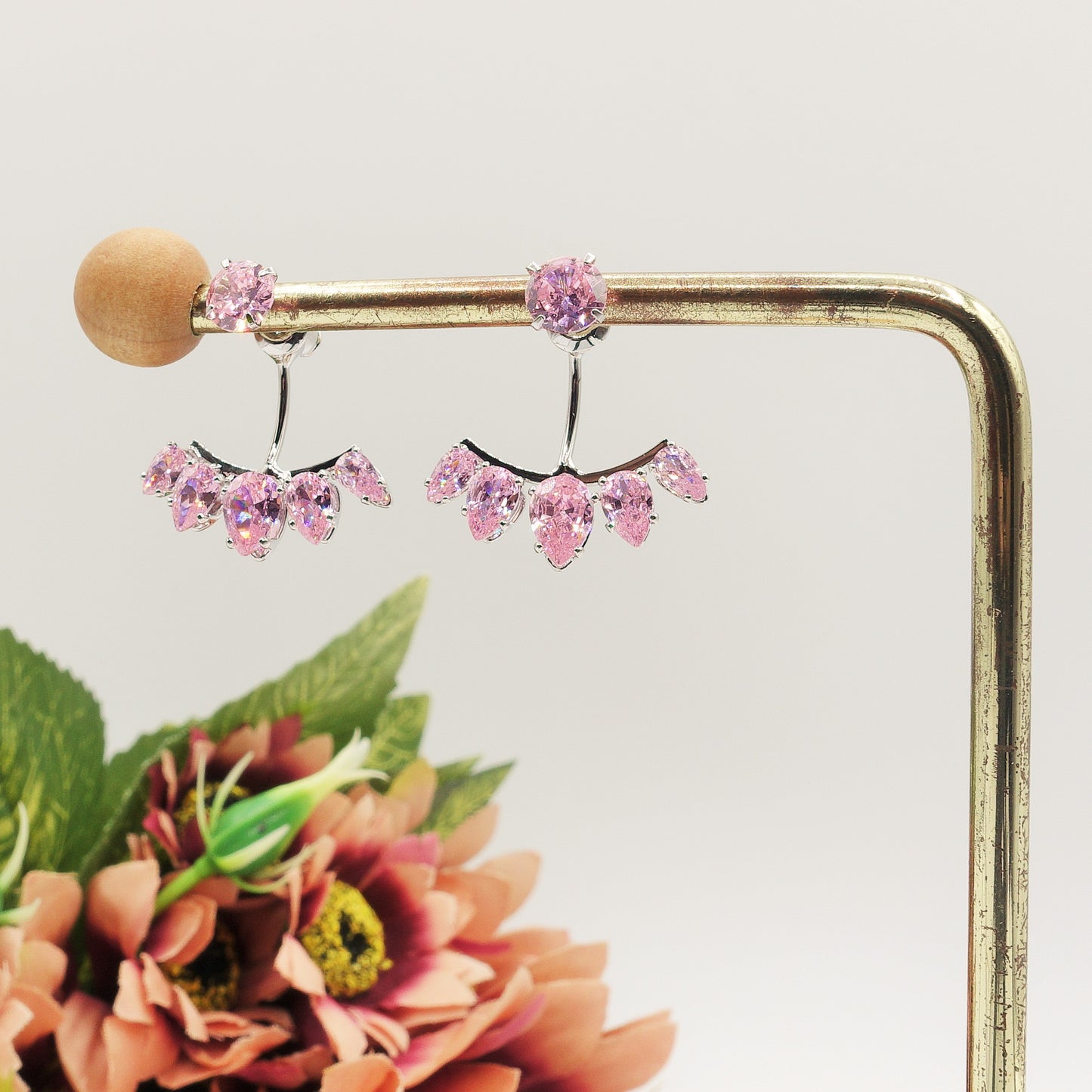 KIKA ~ Orecchini ear jacket in Cubic Zirconia