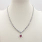 BOX CHANTELLE HEART  Collier Tennis + Orecchini pendenti