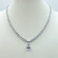 SET 3PZ CHANTELLE HEART  Collier Tennis+bracciale + Orecchini pendenti