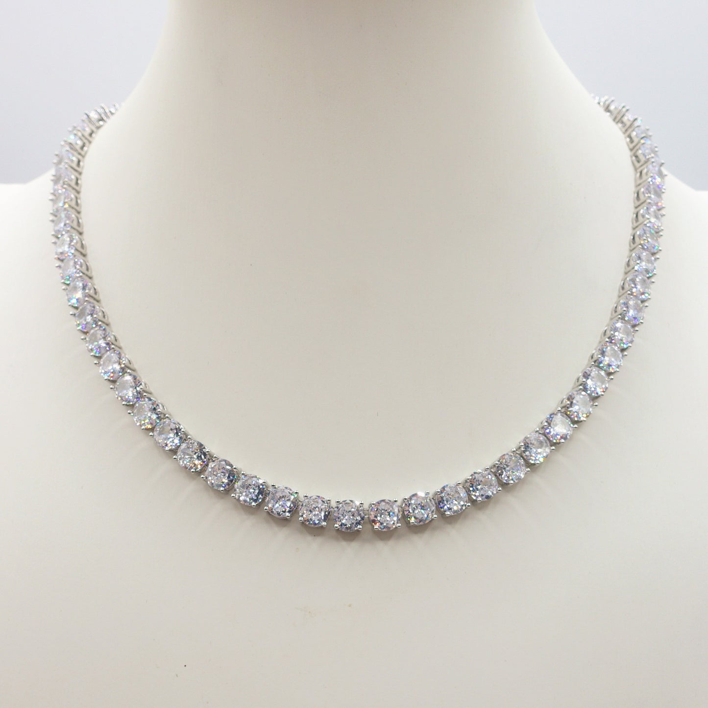 MELANIE LUXE -  Collier Tennis - Collana con Cubic Zirconia rotondi