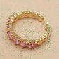 JENNY- cuori orizzontali ~ ANELLO REGOLABILE con cubic zirconia a forma di cuore