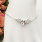 ANGEL CRYSTAL Bracciale - ACCIAIO INOSSIDABILE- Bracciale CUORE con ali in cubic zirconia
