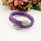 KALI ~ Bracciale snodato a pantera con cubic zirconia