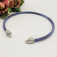 KALI CHOKER ~ Girocollo snodato a pantera con cubic zirconia