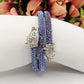 KALI ~ Bracciale snodato a pantera con cubic zirconia
