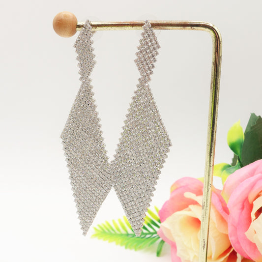 DIVINA ~ Orecchini a cascata in Cubic Zirconia