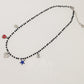 ADORABLE ~ Collana ACCIAIO INOSSIDABILE con perline ciondoli