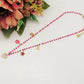 ADORABLE ~ Collana ACCIAIO INOSSIDABILE con perline ciondoli