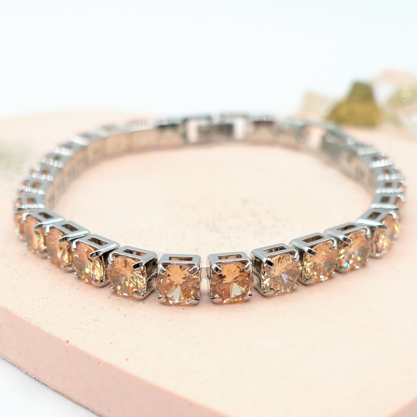 Melanie ~Rainbow-Bracciale tennis in Cubic Zirconia