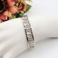FORTUNA BRACCIALE A MANETTA~ ACCIAIO INOSSIDABILE - CON SCRITTA FORTUNA E ZIRCONI