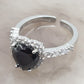 BLAIR ~ Anello a cuore con Cubic Zirconia- Regolabile