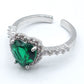 BLAIR ~ Anello a cuore con Cubic Zirconia- Regolabile