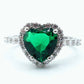 BLAIR ~ Anello a cuore con Cubic Zirconia- Regolabile